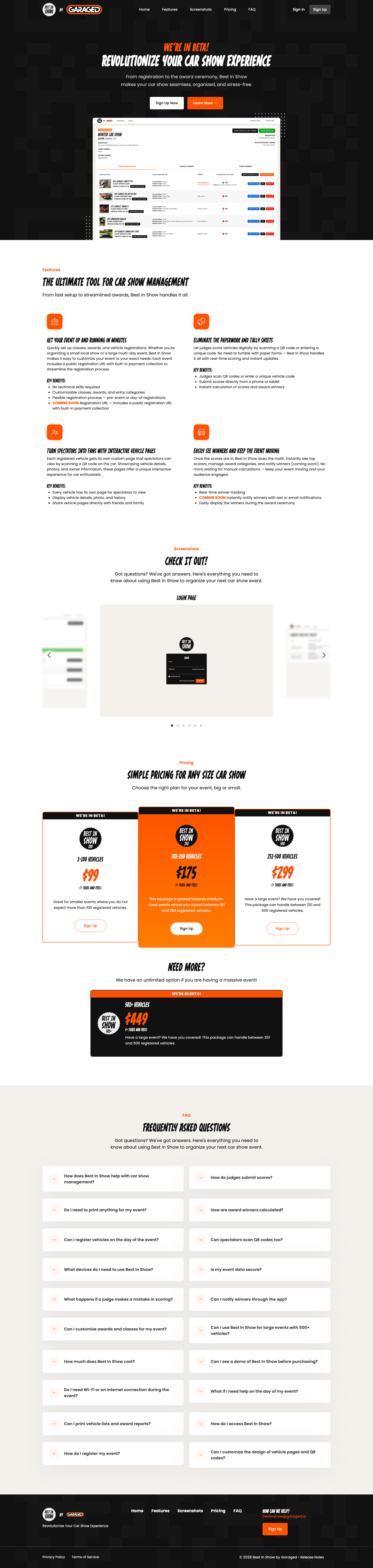 Best In Show website
