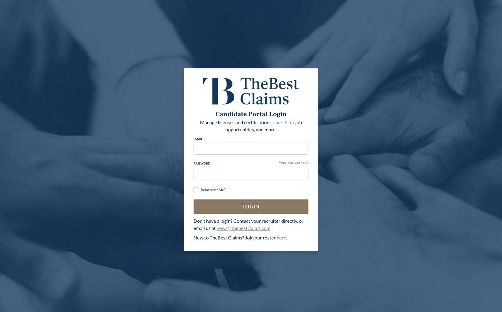 TheBest Claims Solutions portal
